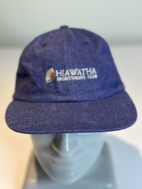 Nissin Cap Navy Blue Embroidered Hat